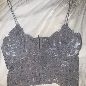 Charlotte Russe lace crop top